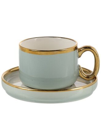 Чайная пара фарфор, 2 предмета, на 1 персону, 200 мл, Nouvelle Home, Royal line, 1731008, mint