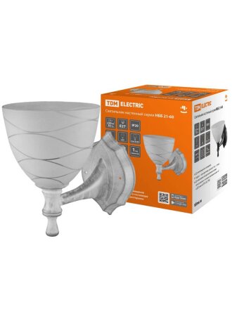 Светильник TDM Electric, НББ 21-60-1411 УХЛ4 Линии, 60 Вт, E27, на 1 лампочку, IP20, черный, SQ0370-0206