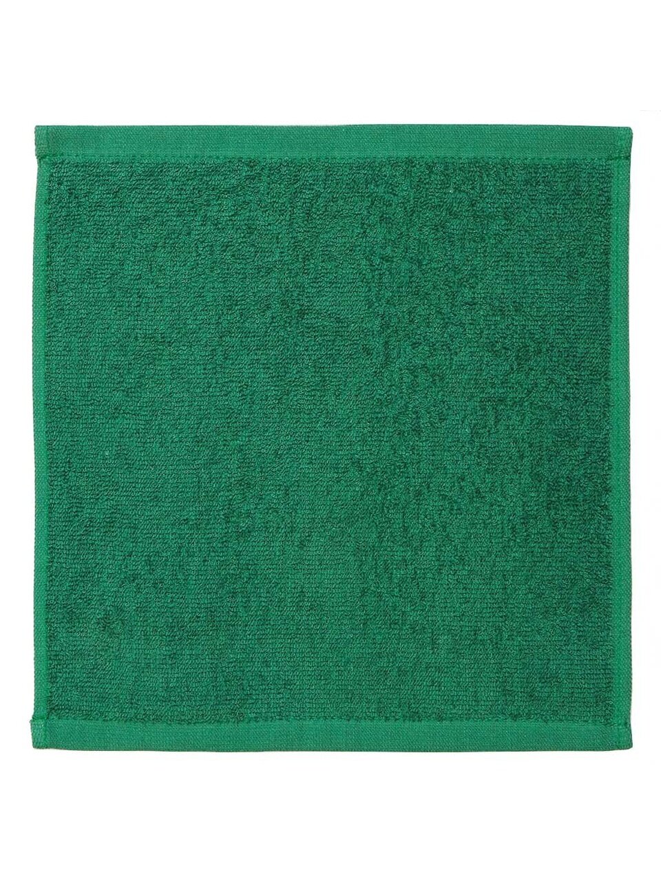 Полотенце кухонное махровое, 30х30 см, 380 г/м2, 100% хлопок, Barkas, Классика, зеленое, Узбекистан