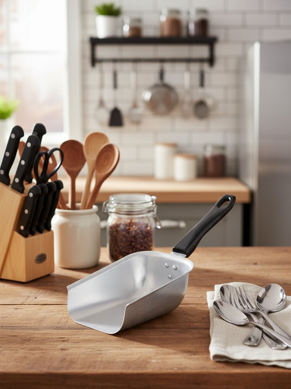 Совок металл, пластиковая ручка, Scovo, ТП-007