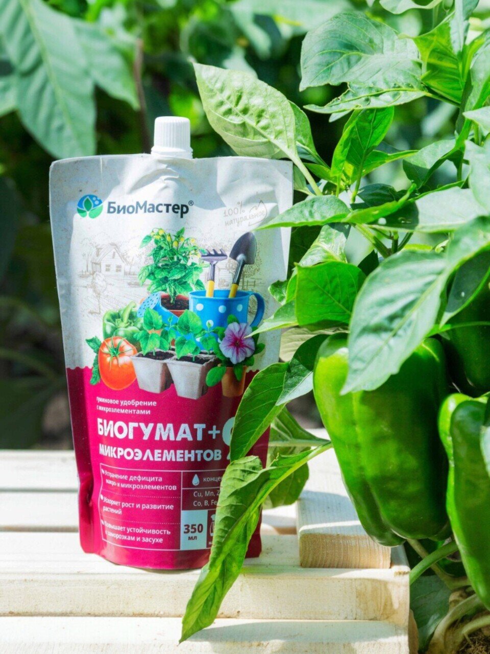 Удобрение Биогумат, для семян и рассады, 9 микроэлементов, жидкость, 350 мл, БиоМастер