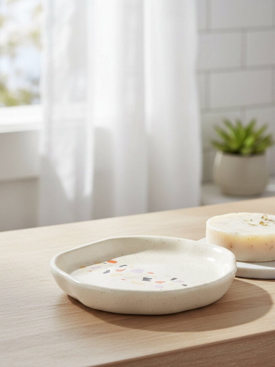 Мыльница настольная Мозаика, керамика,12.5x1.8 см, BCE3075AA-SD