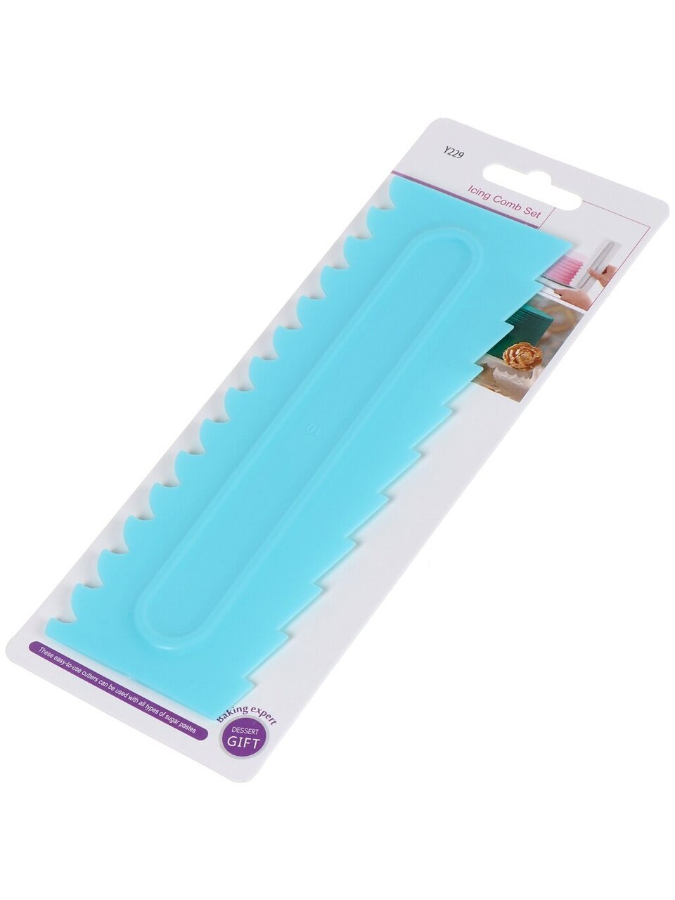 Гребень кондитерский, силикон, 21.5х7 см, Y4-6206