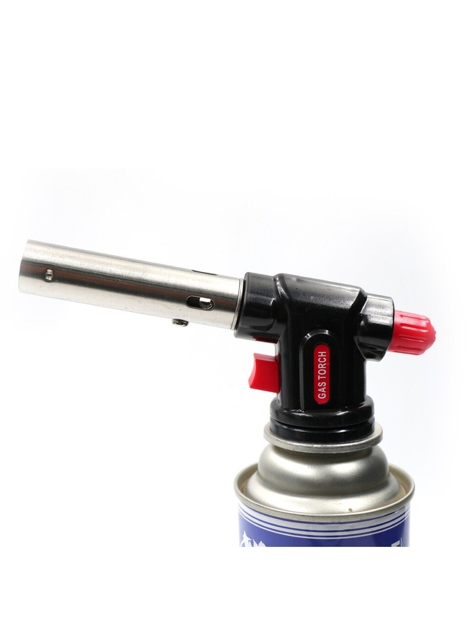 Горелка газовая 150х80х40 мм, пьезо, цанговый захват, на блистере, Runis, 4-054