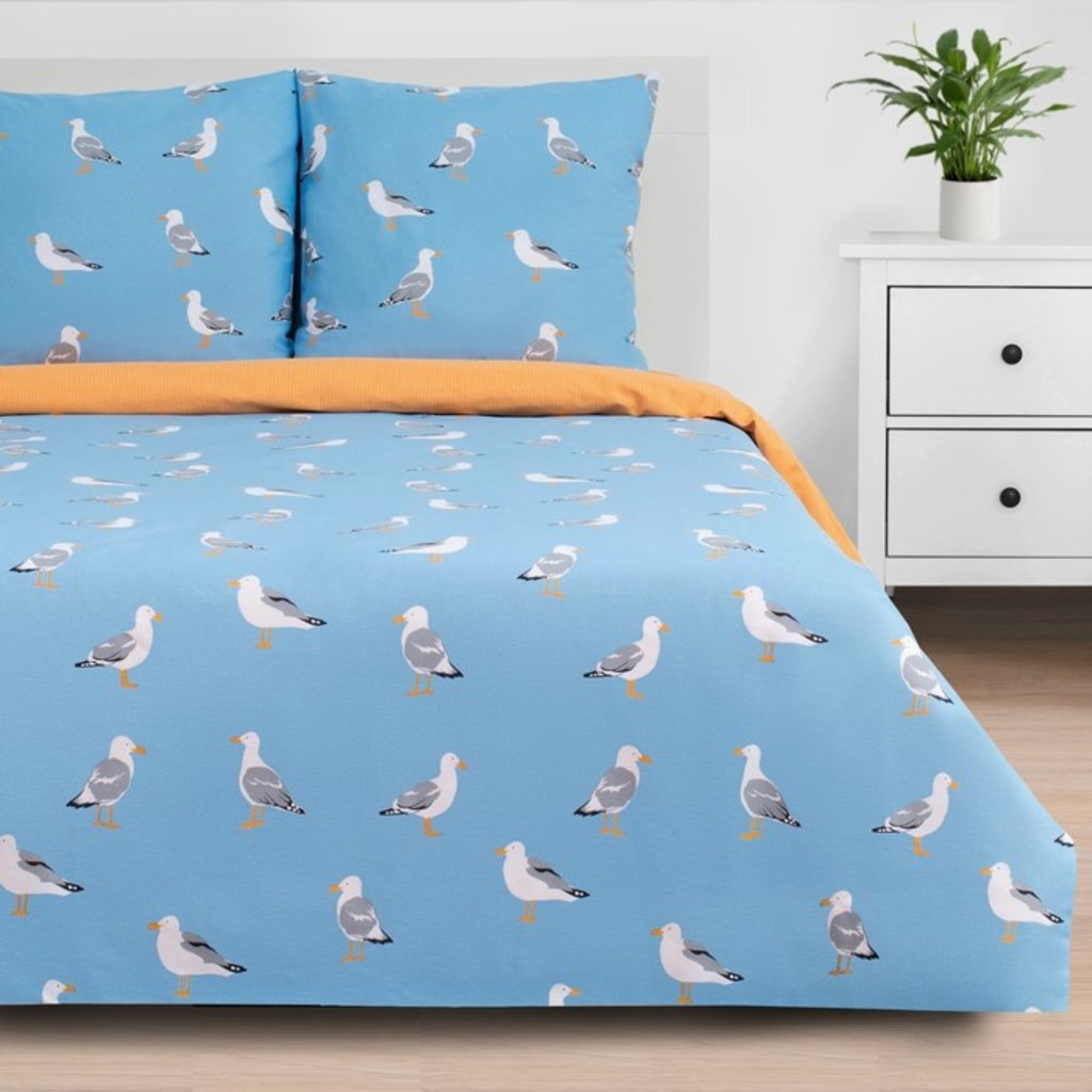 Постельное бельё &quot;Этель&quot; 2 сп Seagulls 175*215 см, 200*220 см, 70*70 см - 2 шт, 4675220
