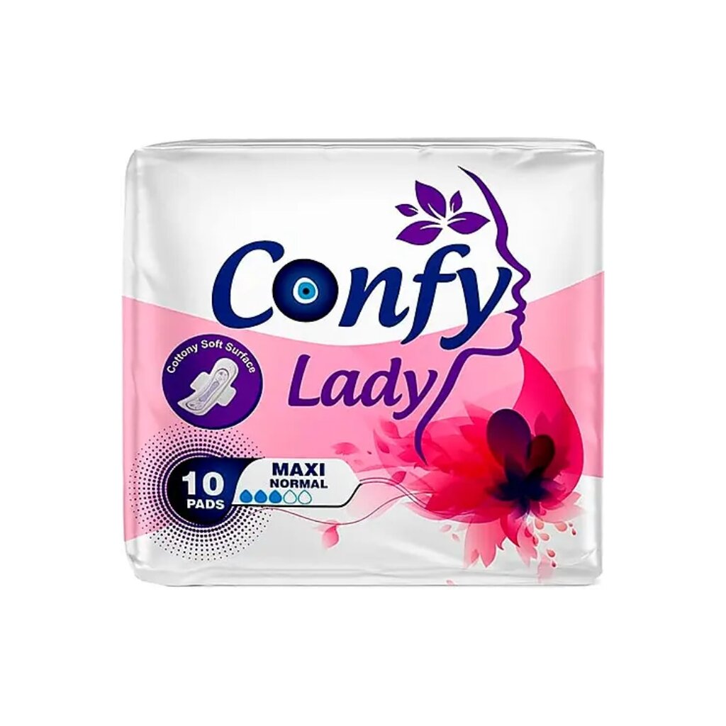 Прокладки женские Confy Lady, Maxi Normal, 10 шт, 12384