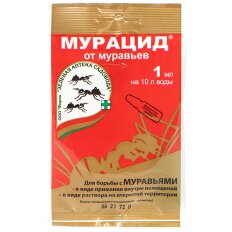 Инсектицид Мурацид, от муравьев, жидкость, 1 мл, ЗАС, Зеленая аптека Садовода