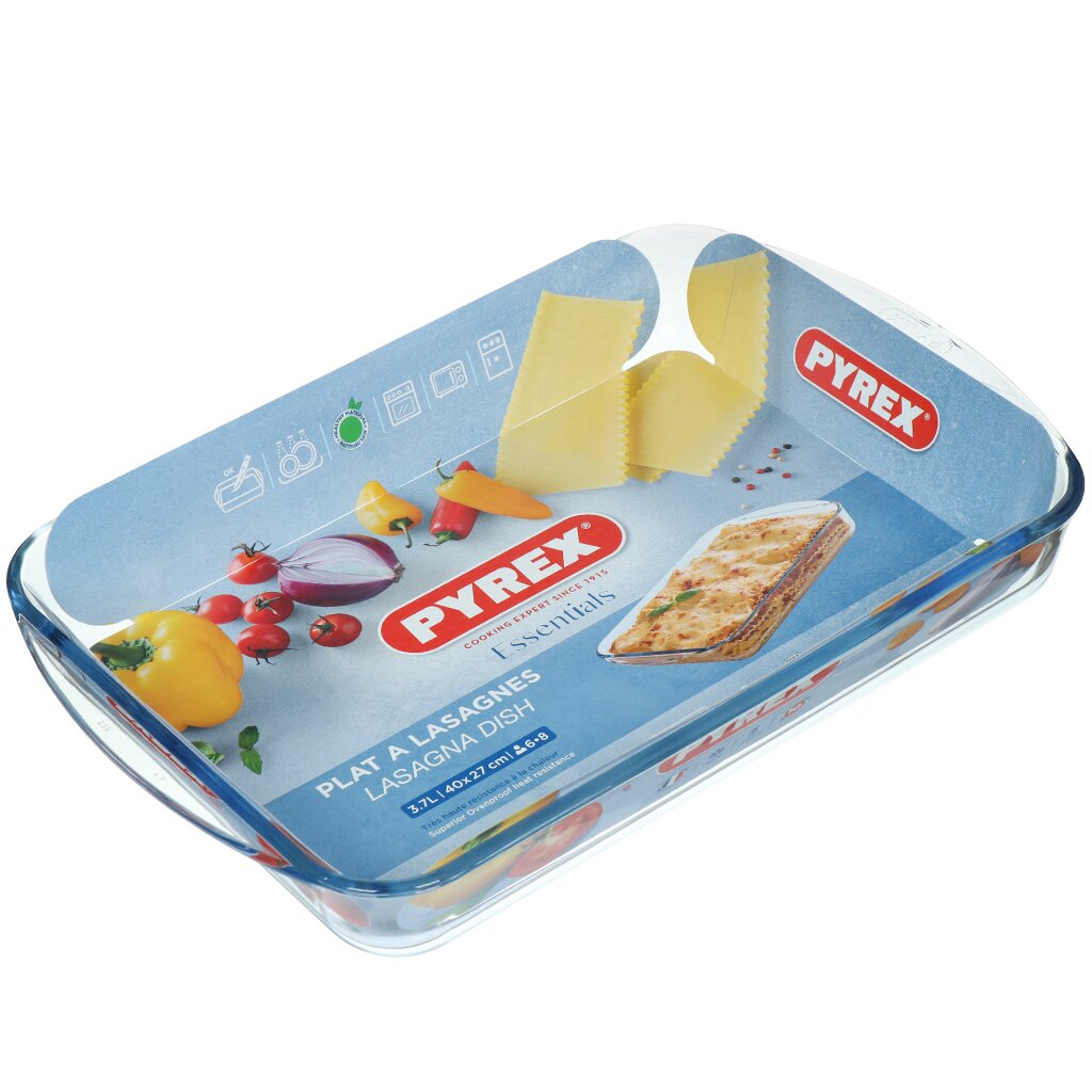 Форма для запекания стекло, 28х40х6 см, 3.7 л, прямоугольная, Pyrex, Smart cooking, 239B000/5046