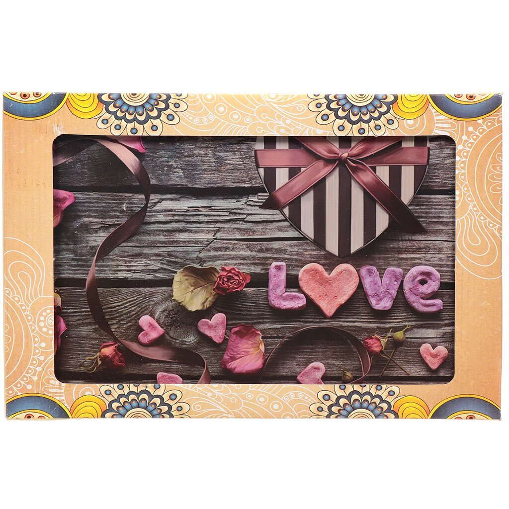 Доска разделочная стекло, 30х20 см, Love, GC-11