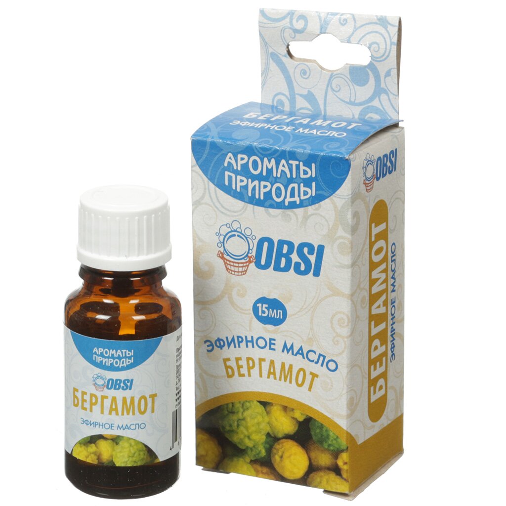 Масло эфирное OBSI, Бергамот, 15 мл, БМ065