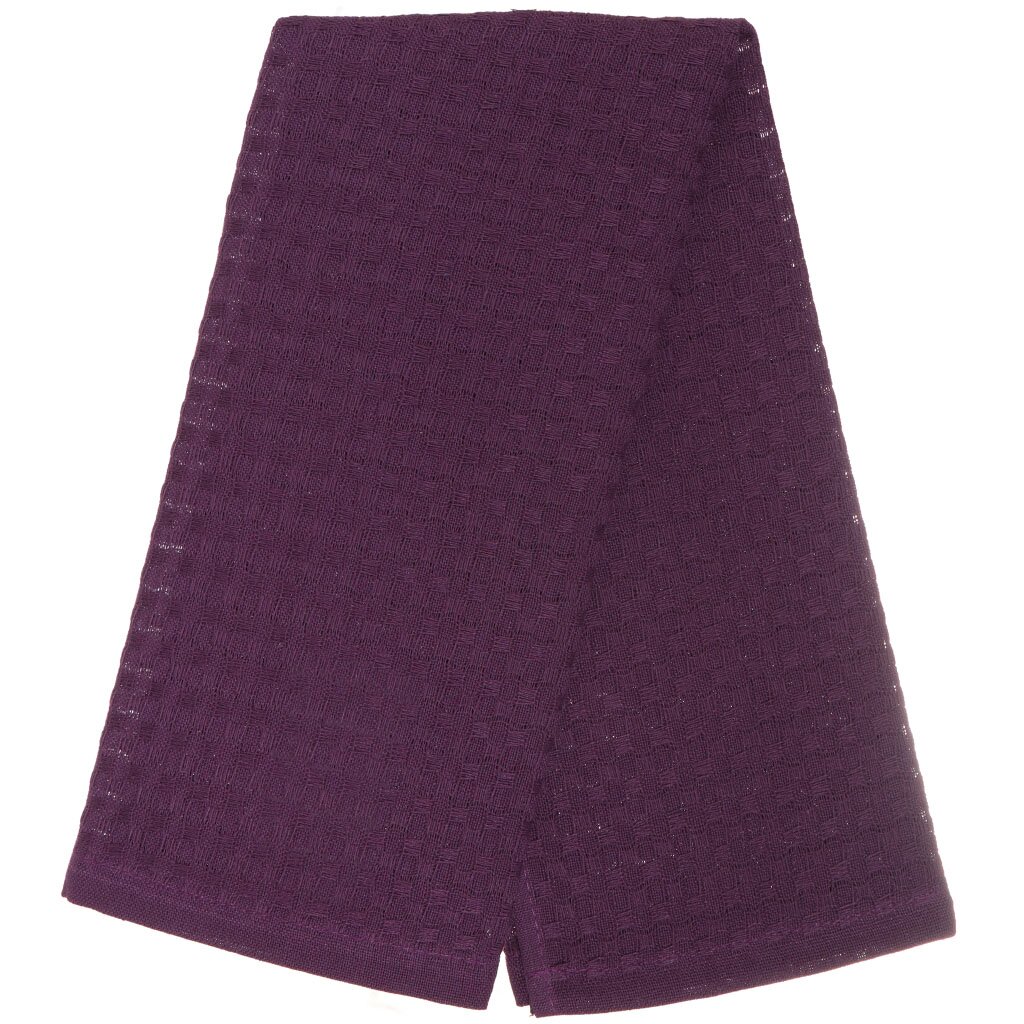 Полотенце кухонное вафельное, 40х60 см, Belezza, Элиза, темно-сиреневое, Узбекистан, 6132196