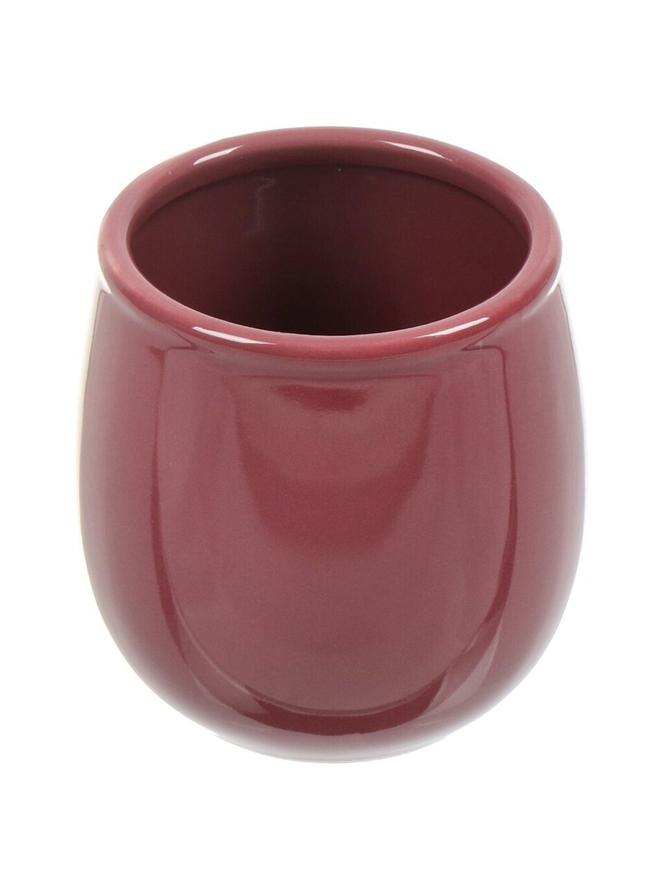 Стакан для зубных щеток, 8.3х8.3х8 см, керамика, винный, CE1066IA-TB