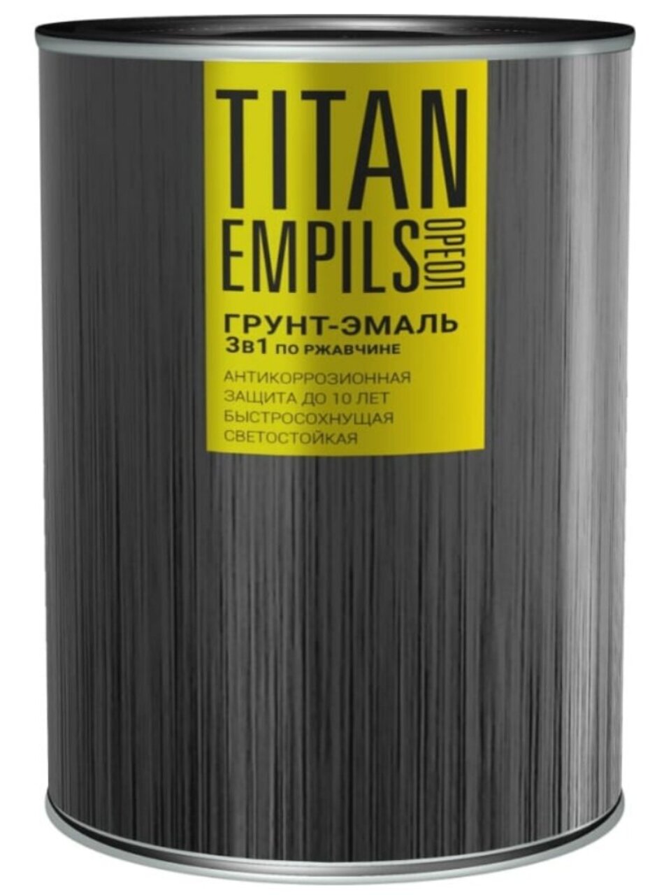 Грунт-эмаль Ореол, Титан, по ржавчине, алкидная, шоколадно-коричневая, RAL 8017, 2 кг