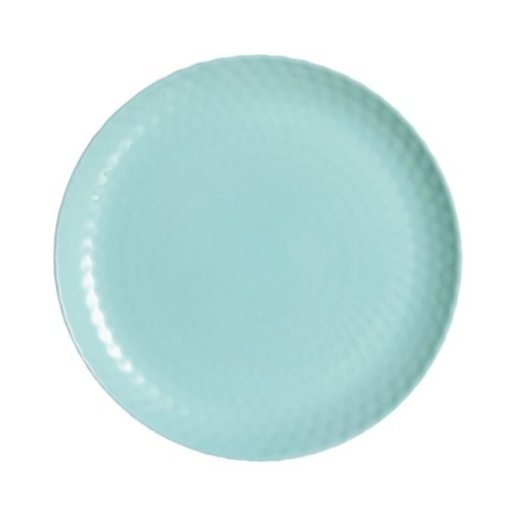 Тарелка обеденная, стеклокерамика, 25 см, круглая, Pampille Turquoise, Luminarc, Q4649, бирюзовая тарелка суповая luminarc нью карин l9818 21см