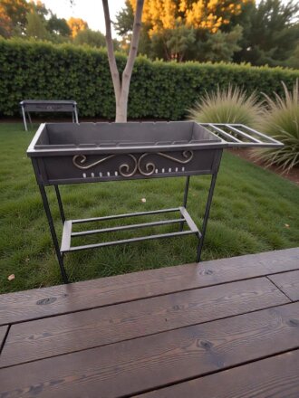 Мангал 700х300х700 мм, 2 мм, съемные ножки, 190 408, Крепыш, Аванпром