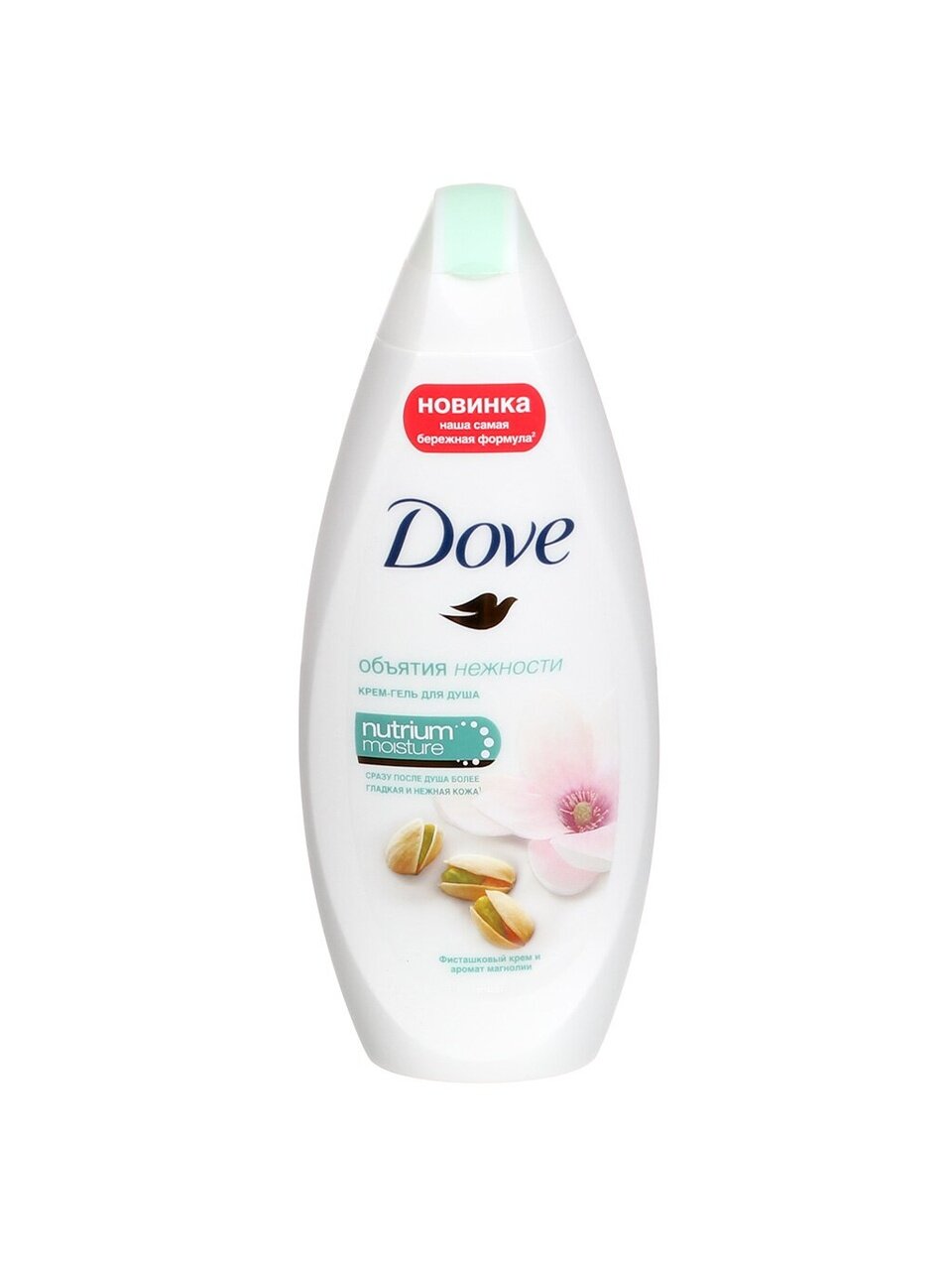 Крем-гель для душа Dove, Объятия нежности, Фисташковый крем и магнолия, 250 мл