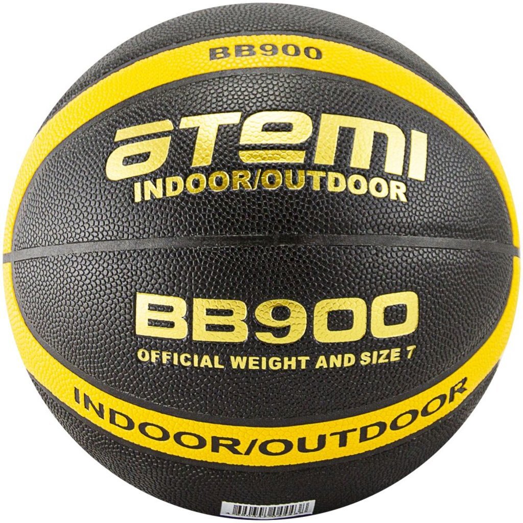 Мяч баскетбольный Atemi, р. 7, синт. кожа ПУ, 12 панелей, BB900, окруж 75-78, клееный, 00000101417
