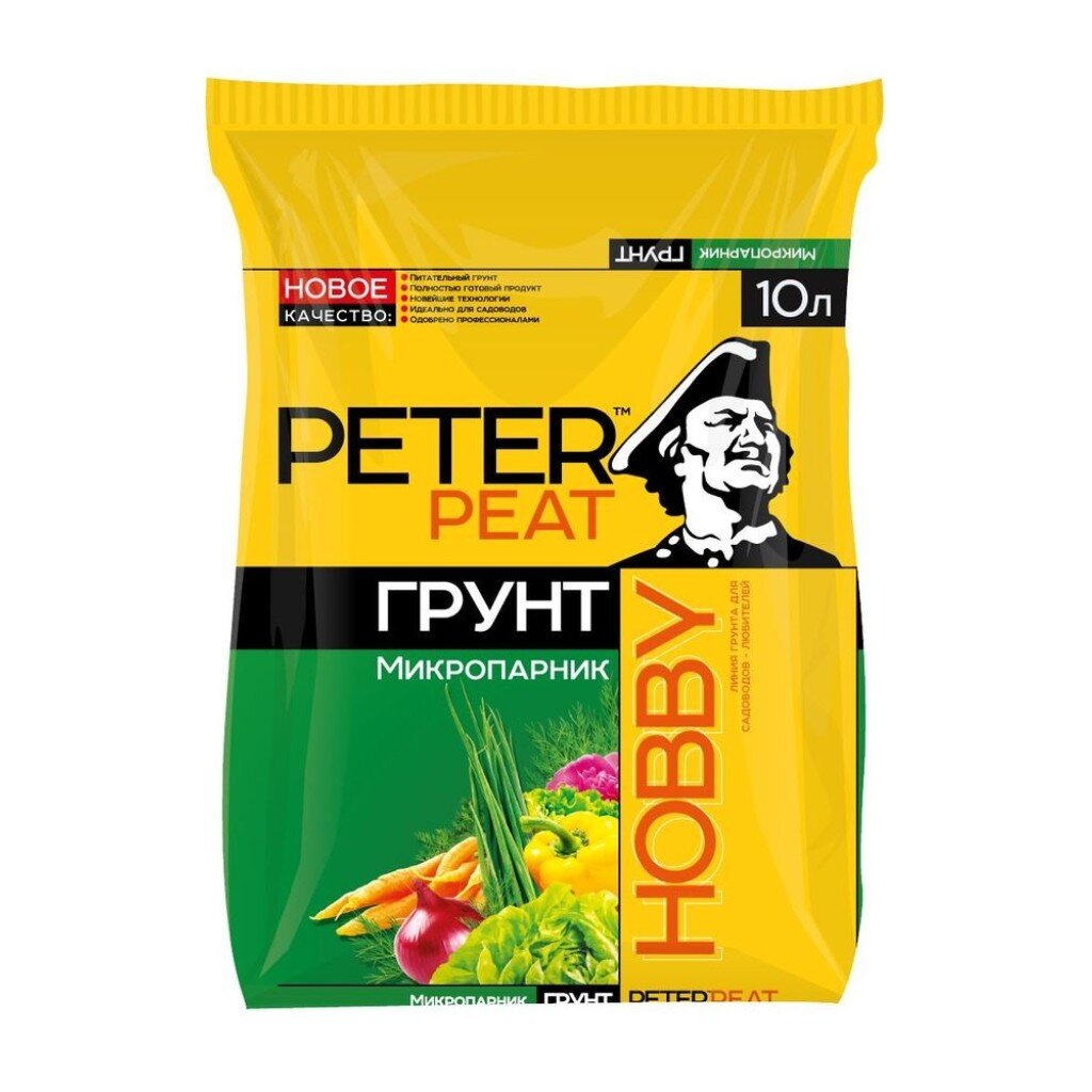 Грунт Hobby микропарник 10 л Peter Peat 118₽