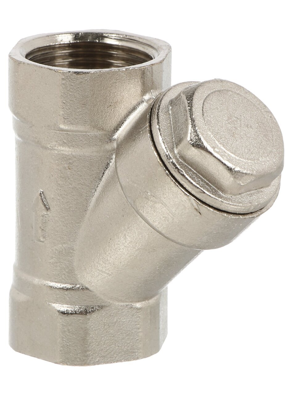 Фильтр косой для воды, 3/4&amp;quot;, г-г, никель, индивидуальная упаковка, RTP