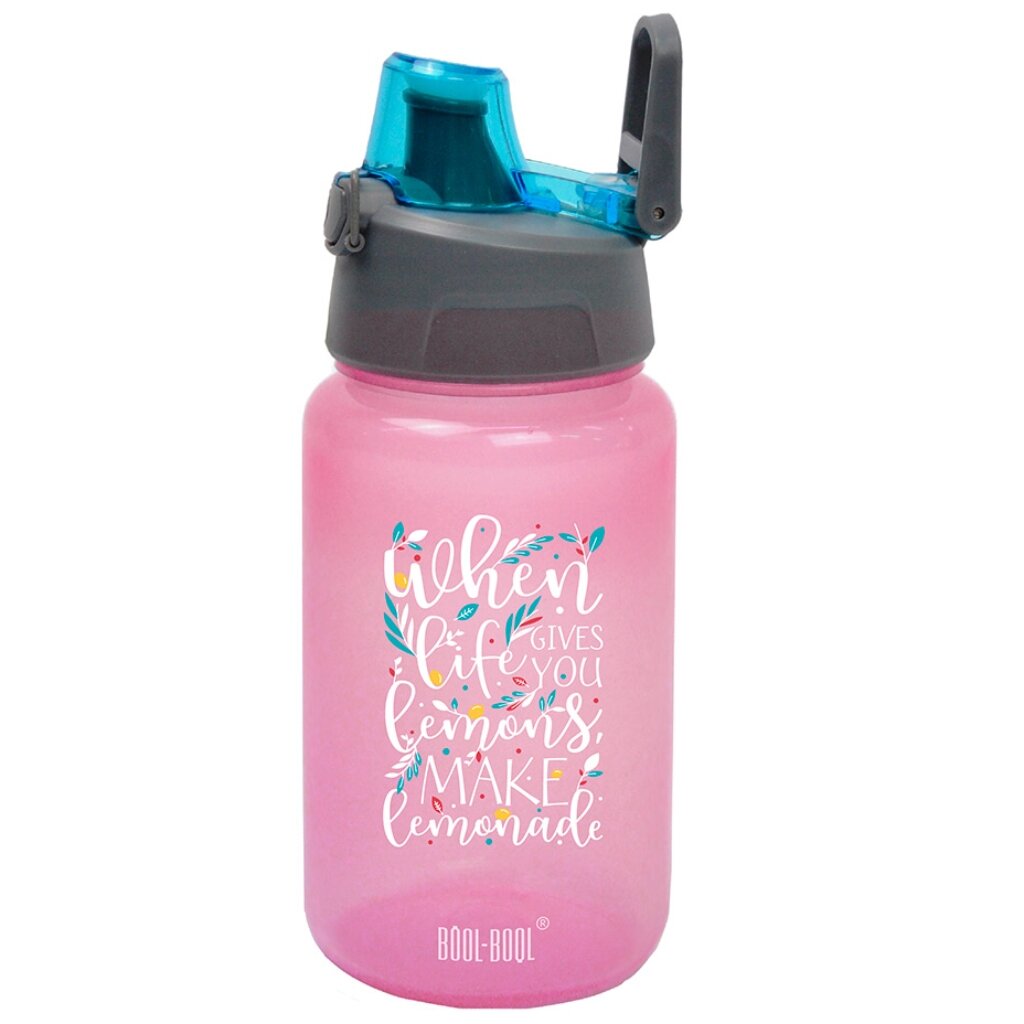 Бутылка питьевая 0.5 л, розовая, Hand Free Bottle mini, КК0141