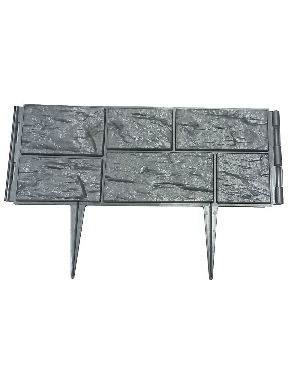 Бордюр декоративный пластмасса, Диорит, Старый дворик, 25х200 см, серый, 46854