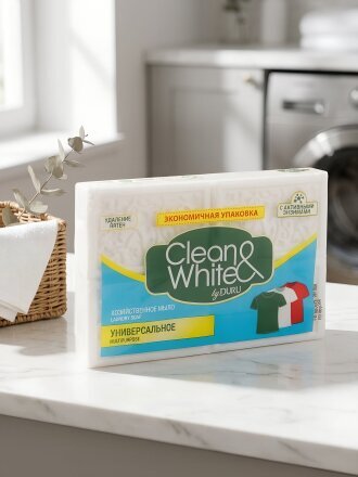 Мыло хозяйственное Duru, Clean&White, 4 шт, 120 г