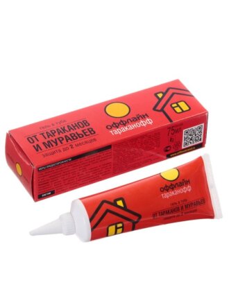 Инсектицид от муравьев и тараканов, гель, 75 мл, Тараканофф Оффлайн