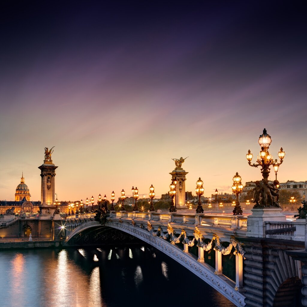 Картина 30х40 см, Париж Мост Александра III, 42107