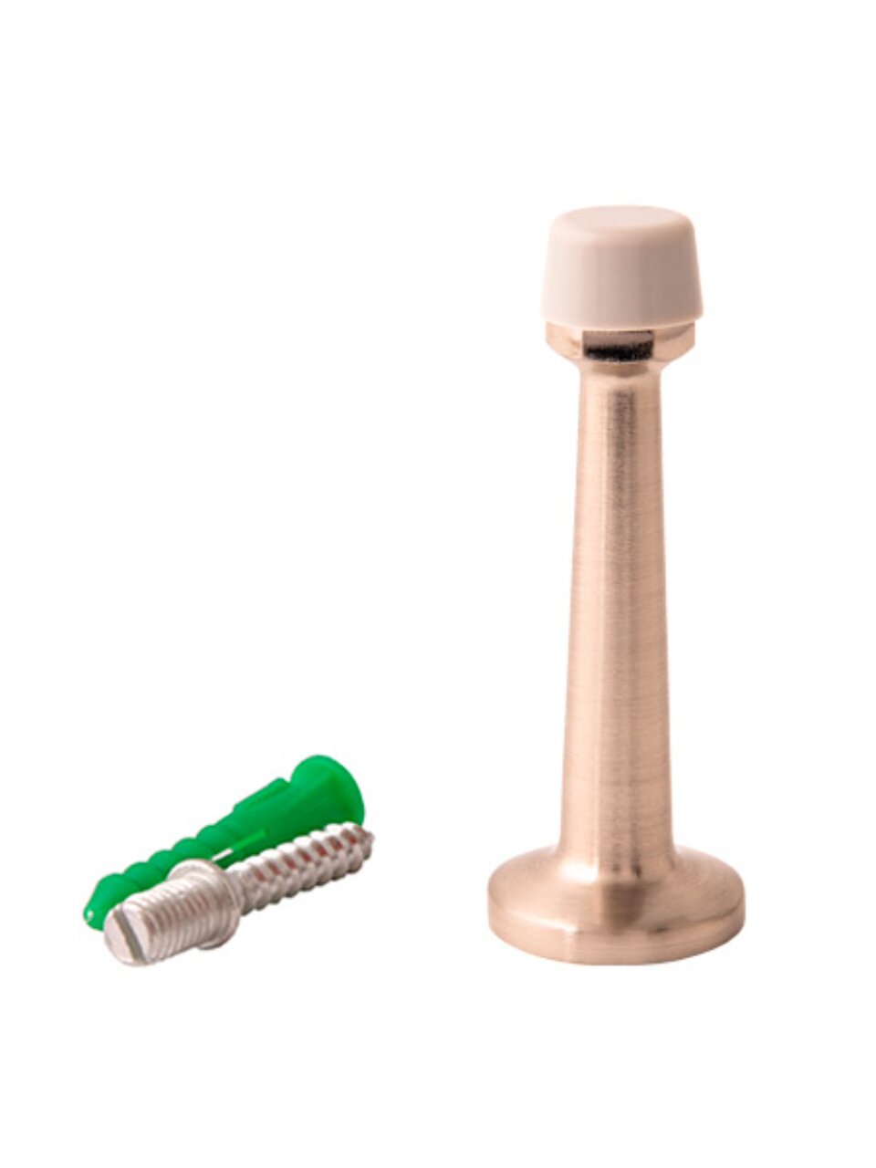 Упор дверной Apecs, DS-0015-NIS, настенный, матовый никель, 14424