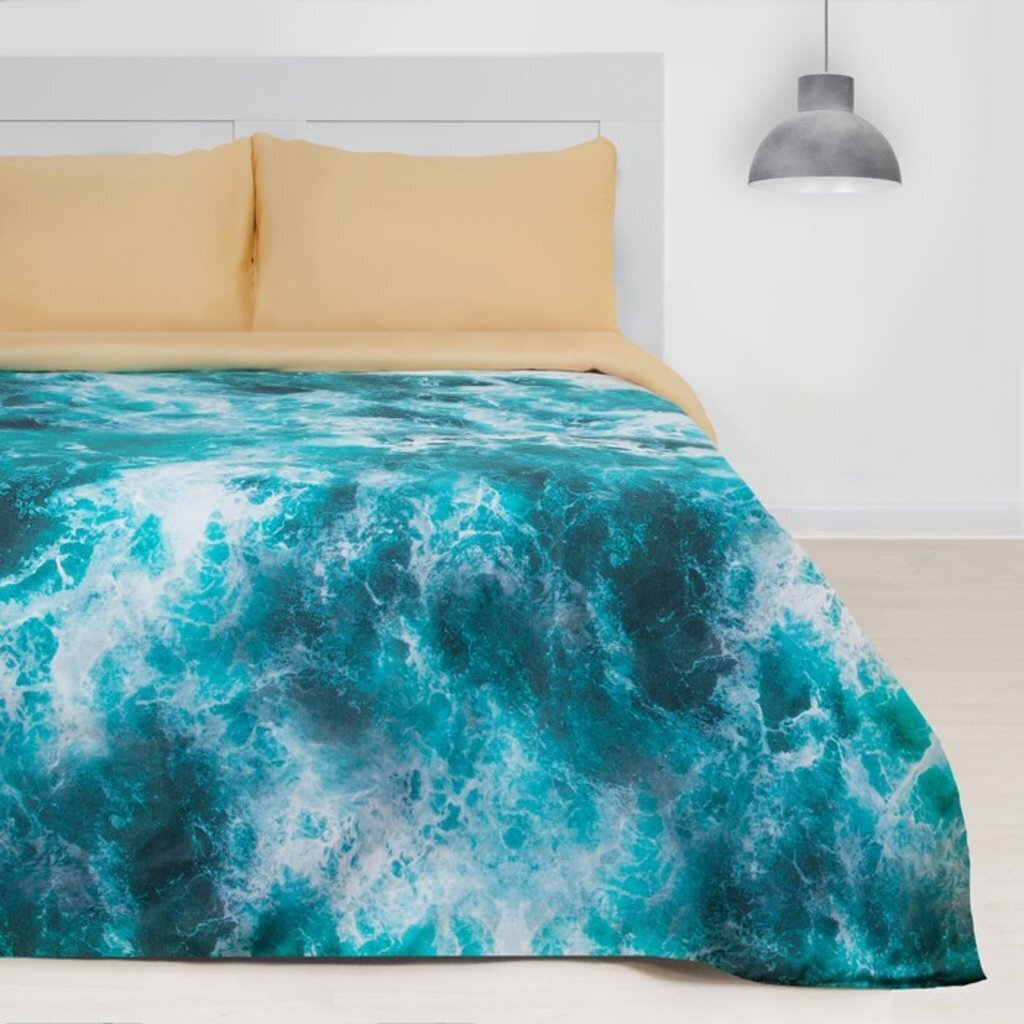 Постельное бельё &amp;quot;Этель&amp;quot; 1.5 сп Морская волна 143х215см, 160х240 см, 50*70 см - 2 шт, 4154840