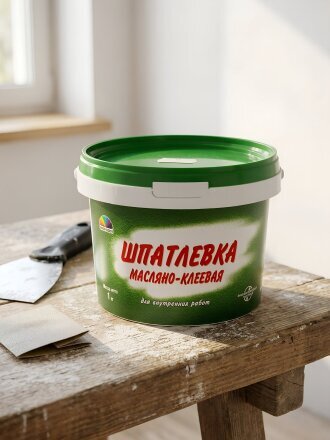 Шпатлевка Магия радуги, масляно-клеевая, для внутренних работ, 1 кг