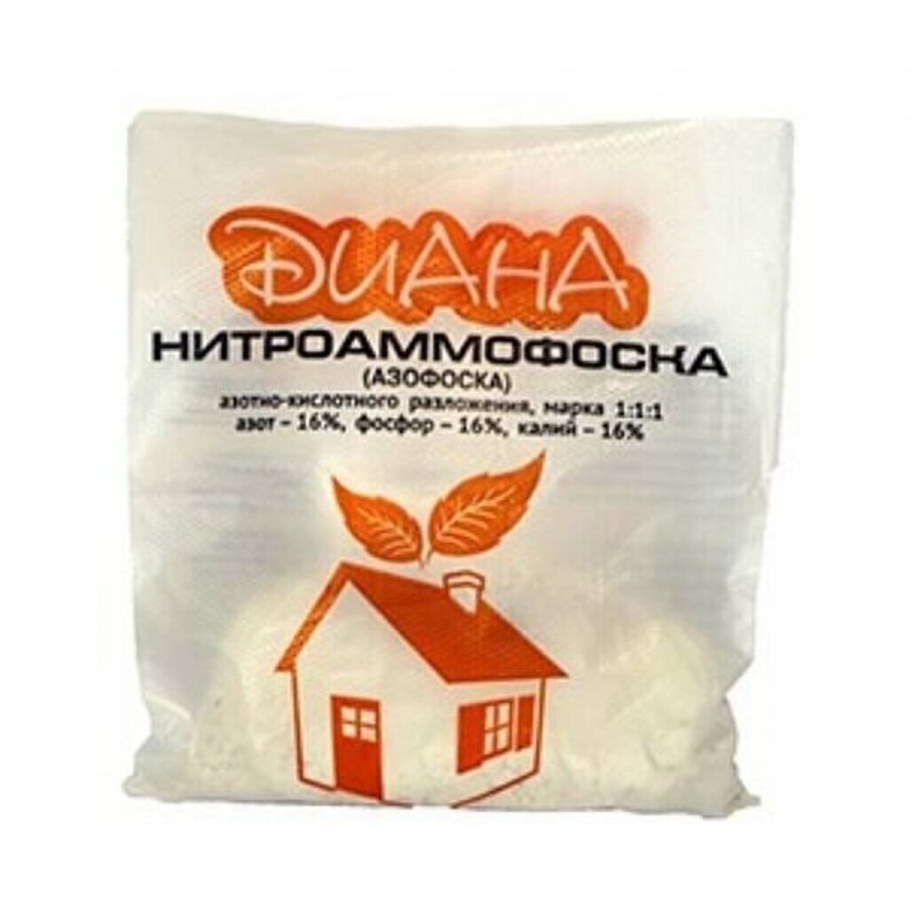 Удобрение Азофоска, минеральное, гранулы, 2 кг, Диана