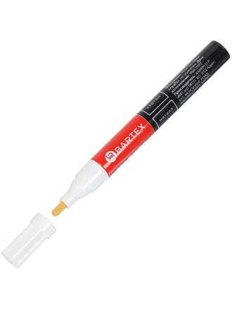 Маркер красящий по картону, металлу, пластику, стеклу, белый, Bartex