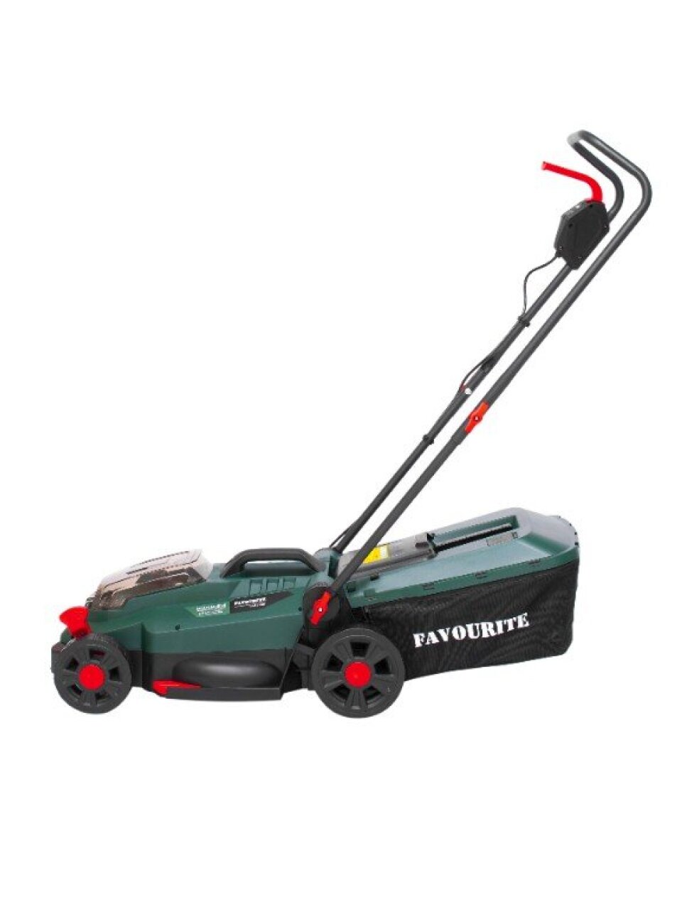 Газонокосилка электрическая, аккумуляторная, Favourite, OBS 21 WET, 33 см, 30 л, 75 мм, 2900 об/мин, 154210533