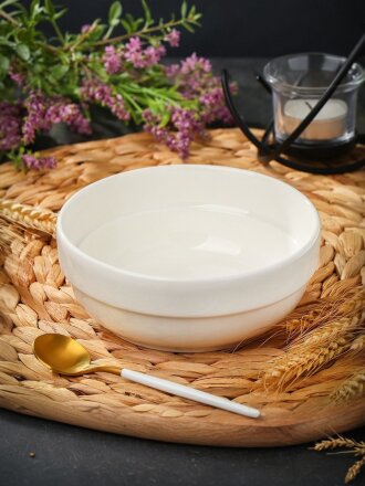 Салатник керамика, круглый, 14х6 см, Грейс, Daniks, Y6-6007