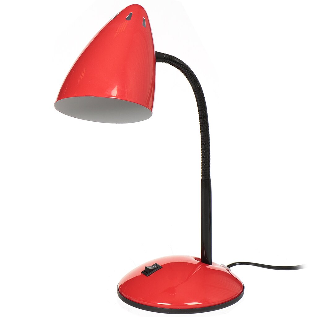 Светильник настольный на подставке, E27, черный, абажур красный, Lofter, SPE 16941-01-167 sonnen настольная лампа светильник ph 3607 на подставке