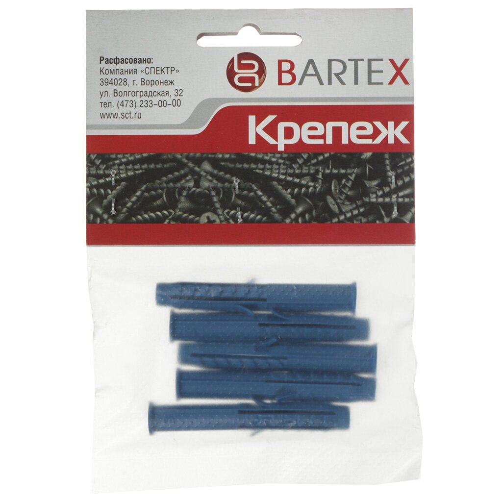 Дюбель распорный, диаметр 8х60 мм, 5 шт, пакет, Bartex, Chappai дюбель гвоздь диаметр 6х40 мм 15 шт потайной пакет bartex
