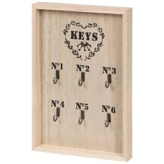 Ключница Шесть ключей, 20х30х3 см, 6 крючков, Y4-3471