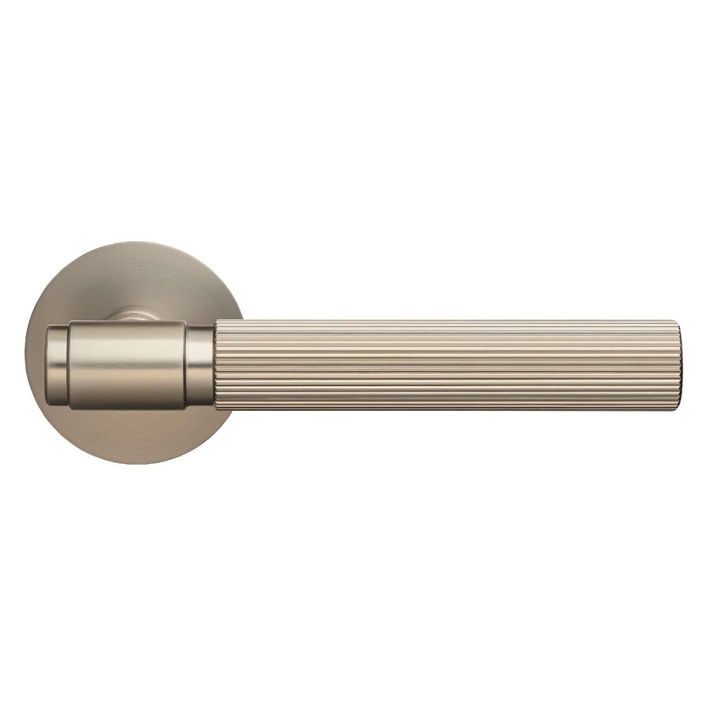 Ручка дверная Аллюр, ESTETA (53180), 15 633, комплект ручек, итальянский матовый никель, сталь