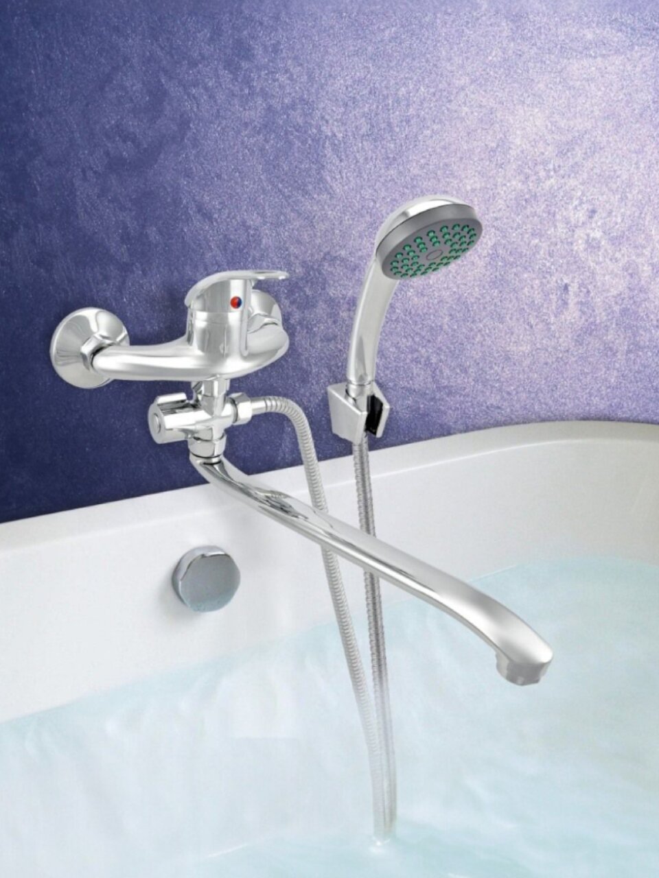 Смеситель для ванны, Juguni, JGN0120/B, с картриджем, 0402.609A