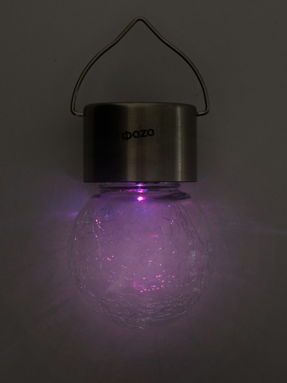 Светильник ландшафтный ФАZА, SLR-L01, на солнечной батарее, подвесной, 9х6 см, белый