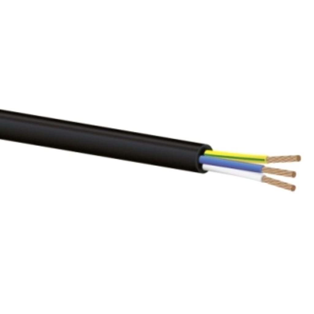 Провод КГТП-ХЛ, 3х1.5 мм², 100 м, ГОСТ, черный, TDM Electric, SQ0110-0017