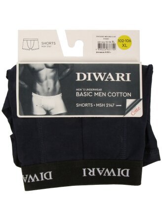 Трусы для мужчин, Diwari, BASIC MEN MSH, шорты, темно-синие, 102-106, 2147