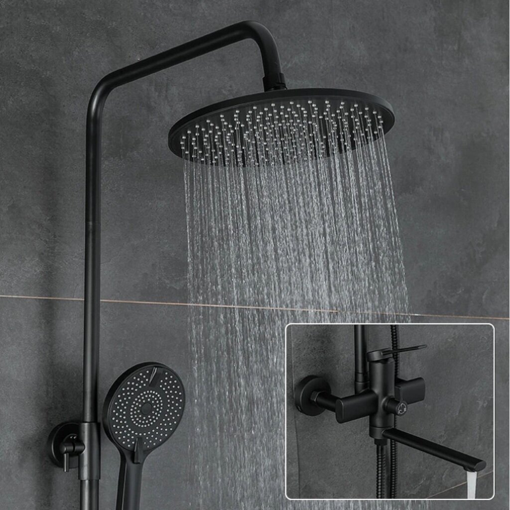 Душевая система для ванны, Frap, с картриджем, F2467-6 душевая панель для ванны frap короткий излив с картриджем f24005 5