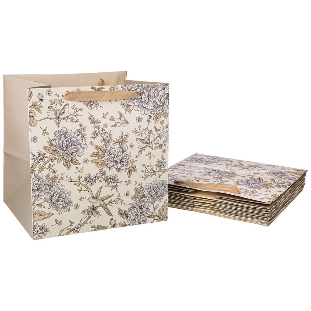Комплект бумажных пакетов из 10 шт. royal garden 30x30x25 см., 521-171