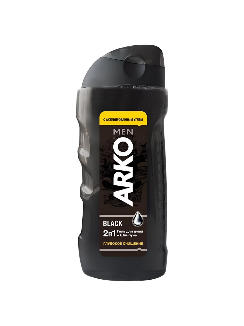 Гель для душа и шампунь Arko Men, Black 2в1, для мужчин, 260 мл