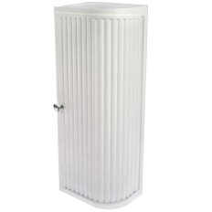 Шкафчик для ванной пластик, угловой правый, снежно-белый, Berossi, Hilton, АС 33201000