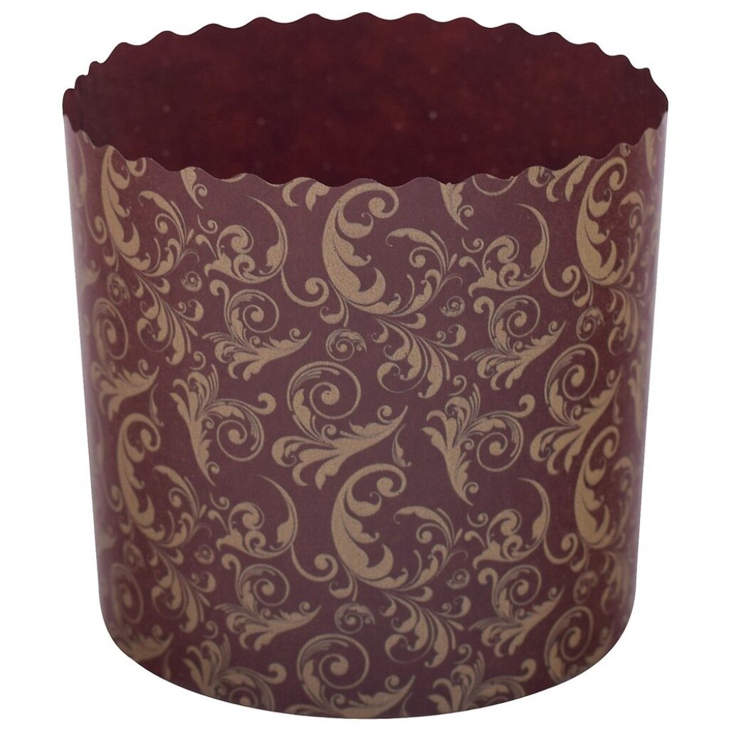 Форма для выпечки куличей бумага, 3 шт, 9х9 см, круглая, Мультидом, МТ8-110 скалка деревянная с узорами очный луг для выпечки 30 см