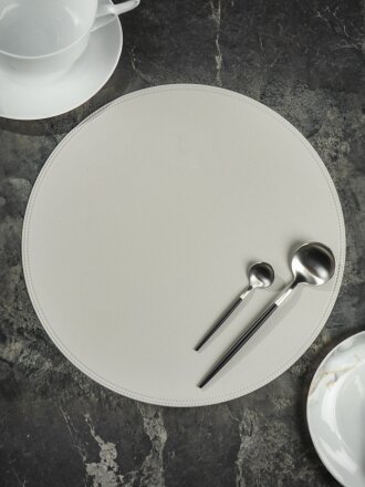 Салфетка для стола полимер, 38х38 см, круглая, Y4-6991