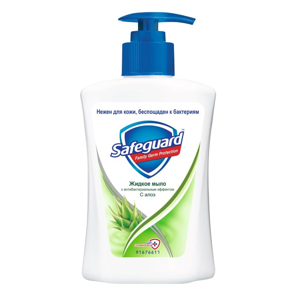 Мыло жидкое Safeguard, Алоэ, антибактериальное, 225 мл мыло жидкое grass milana алоэ вера 1 л